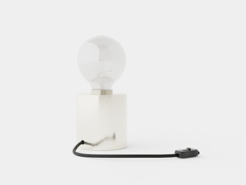 Small cylindrical metal lamp base Modelo 3D