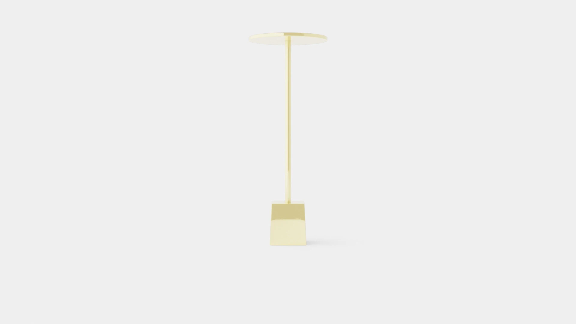 Side table in metal with a round table top 3D Model .c4d .max .obj .3ds .fbx .stl .blend 