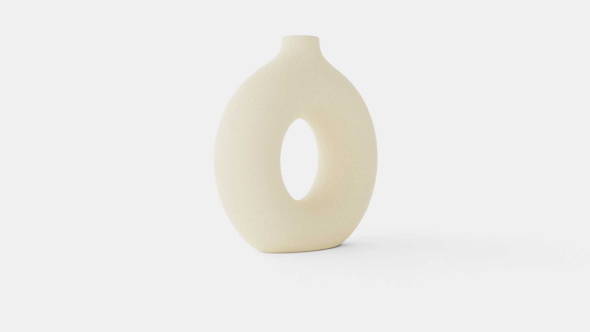 Large ring-shaped ceramic vase 3D Model .c4d .max .obj .3ds .fbx .stl .blend 
