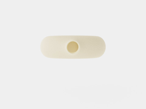 Large ring-shaped ceramic vase Modelo 3D