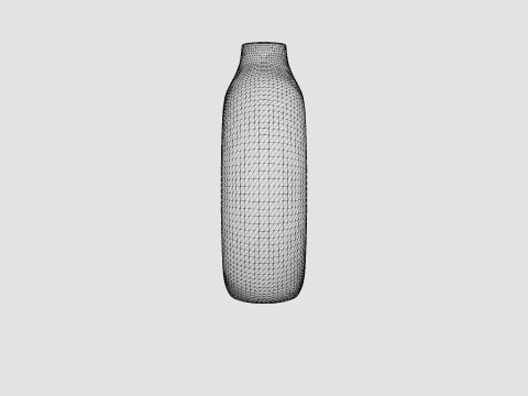 Large ring-shaped ceramic vase Modelo 3D