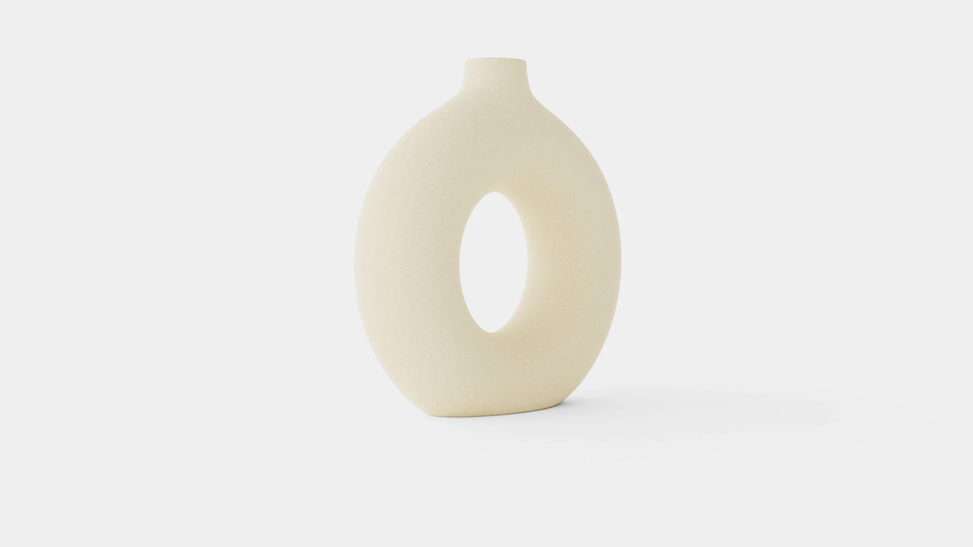 Ring-shaped ceramic vase 3D Model .c4d .max .obj .3ds .fbx .stl .blend 