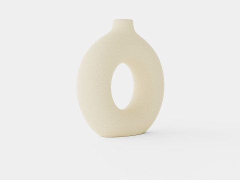 Ring-shaped ceramic vase Modelo 3D
