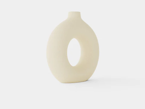 Ringförmige Keramikvase 3D Modell