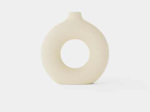 Ring-shaped ceramic vase 3D 模型