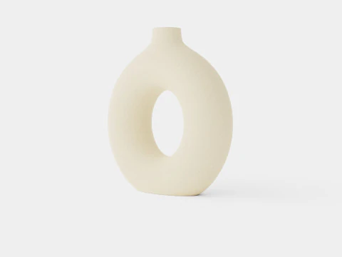 Ring-shaped ceramic vase 3D Model