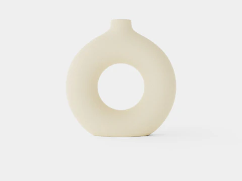 Ring-shaped ceramic vase 3D Model