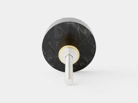 Knob in marble with a screw Model 3D