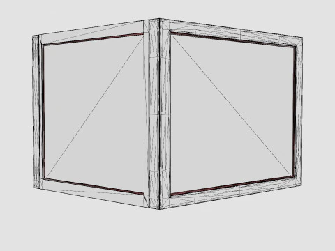 Rattan Storage Basket Black 3D Model