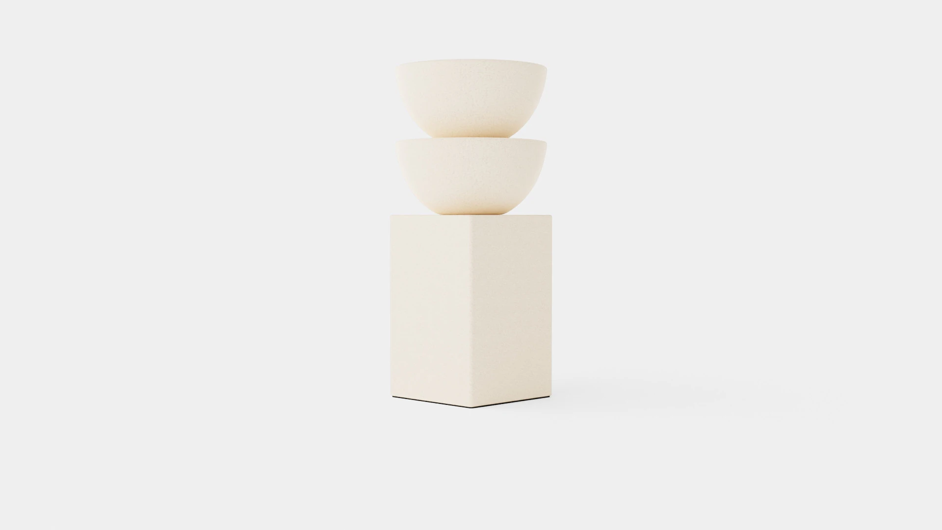 Ceramic candlestick with a square base 3D Model .c4d .max .obj .3ds .fbx .stl .blend 