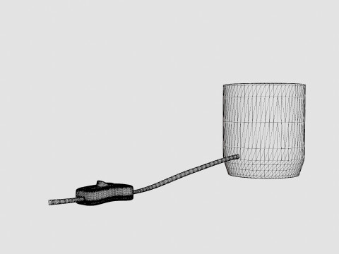 Marble table lamp 3D Model