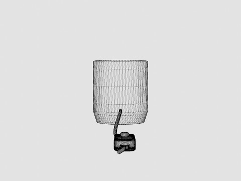 Marble table lamp 3D Model