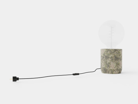 Marble Table Lamp Green Marble pattern Modelo 3D