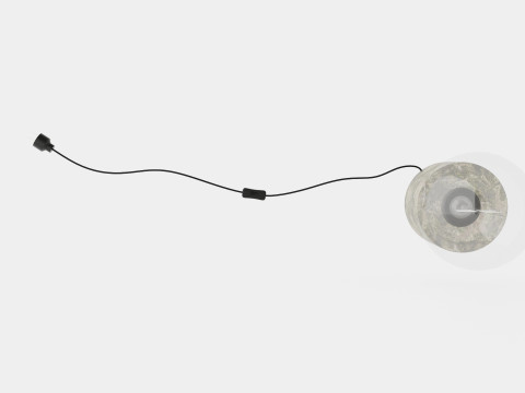 Marble Table Lamp Green Marble pattern Modelo 3D