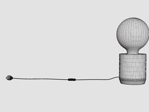 Marble Table Lamp Green Marble pattern Modelo 3D