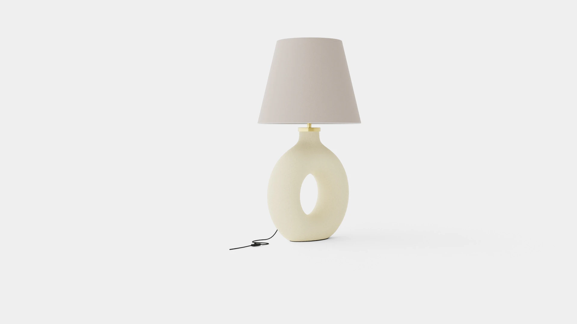 Ring-shaped ceramic lamp 3D Model .c4d .max .obj .3ds .fbx .stl .blend 