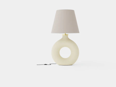 Ring-shaped ceramic lamp 3D Model