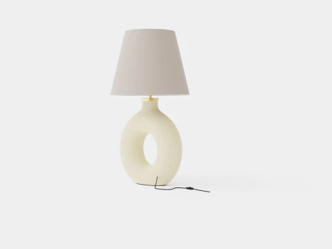 Ring-shaped ceramic lamp 3D Model
