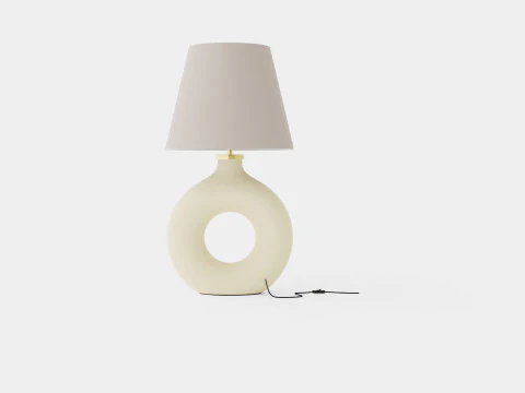 Ring-shaped ceramic lamp 3D Model