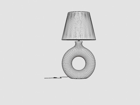 Ring-shaped ceramic lamp Modelo 3D