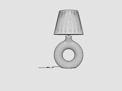Ring-shaped ceramic lamp 3D Model