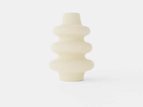 Large vase in glazed ceramic 3D Model