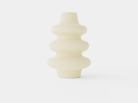 Large vase in glazed ceramic 3D Model
