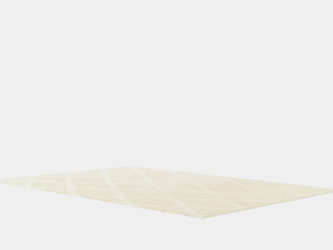 Textured Wool Rug 3D Model