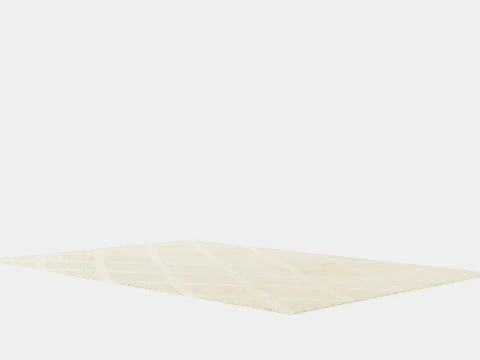 Textured Wool Rug 3D Model