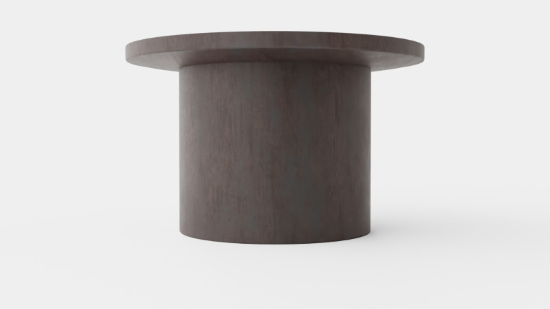 Round coffee table in waxed mango wood 3Dモデル .c4d .max .obj .3ds .fbx .stl .blend