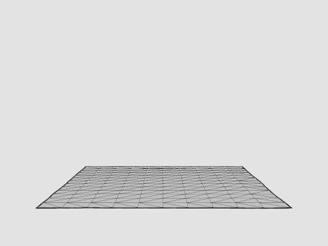 Large rug in textured cotton quality 3D Model