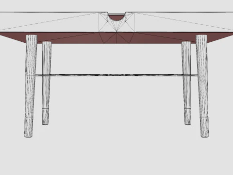 Rectangular coffee table 3D Model