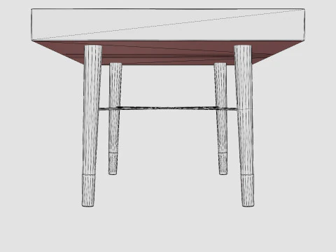Rectangular coffee table 3D Model