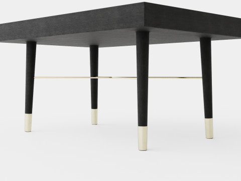 Rectangular coffee table 3D Model