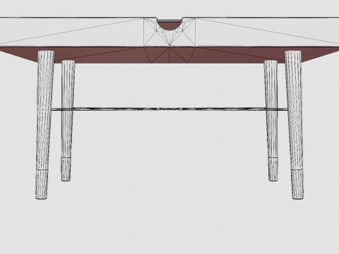 Rectangular coffee table 3D Model