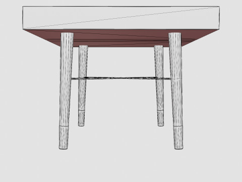 Rectangular coffee table 3D Model