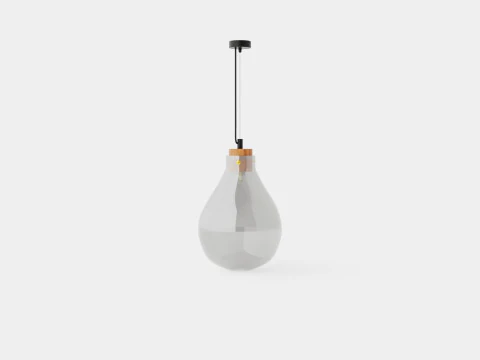 Glass ceiling pendant lamp 3D Model