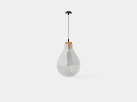 Glass ceiling pendant lamp 3D Model