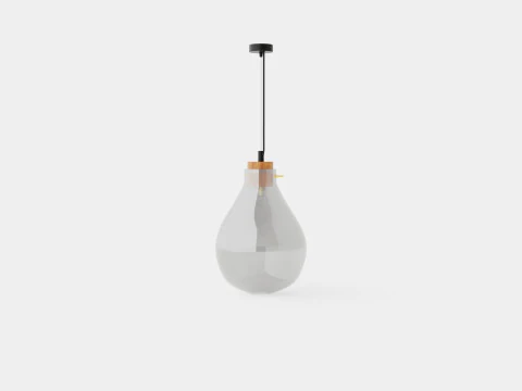 Glass ceiling pendant lamp 3D Model