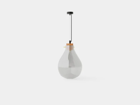 Glass ceiling pendant lamp 3D Model