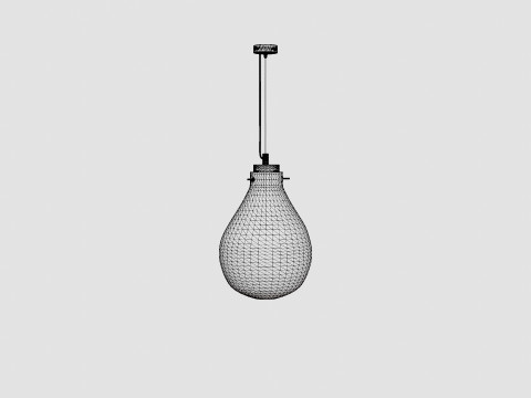 Glass ceiling pendant lamp 3D Model