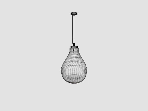 Glass ceiling pendant lamp 3D Model