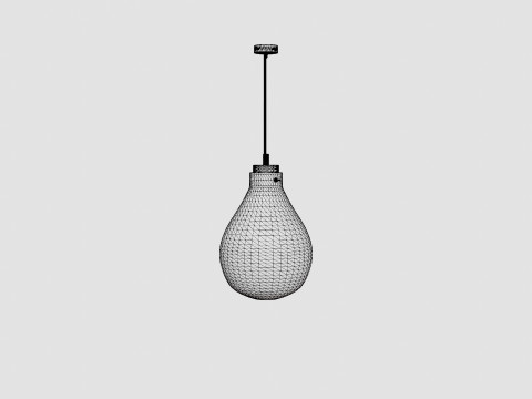 Glass ceiling pendant lamp 3D Model
