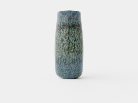 Glazed ceramic jug with a spout 3D Model