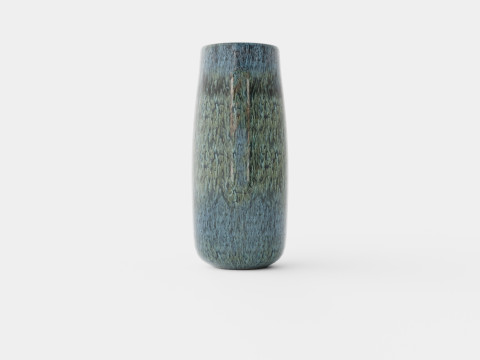 Glazed ceramic jug with a spout 3D Model