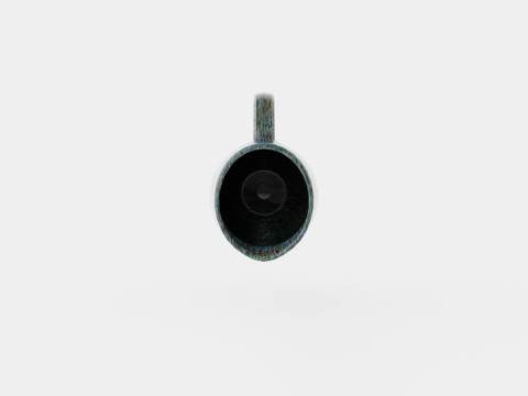Glazed ceramic jug with a spout 3D Model