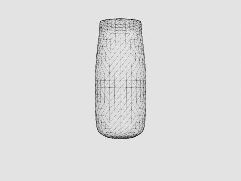 Glazed ceramic jug with a spout 3D Model