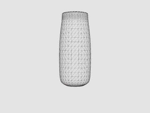 Glazed ceramic jug with a spout 3D Model