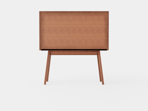 Cabinet in MDF and meranti wood 3D 模型