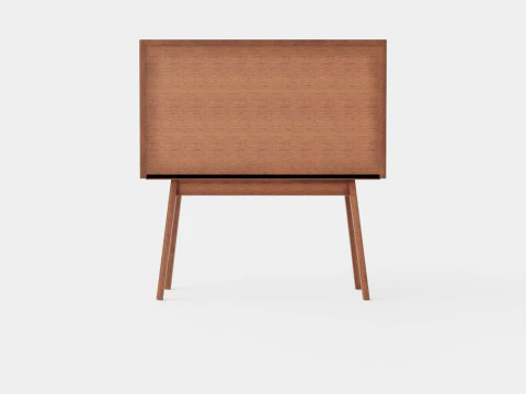 Cabinet in MDF and meranti wood 3D Model